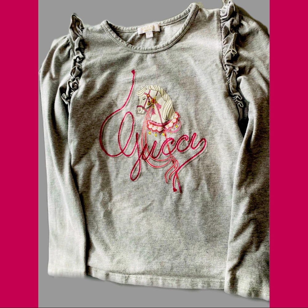 Authentic Gucci Girls long sleeve T size 6